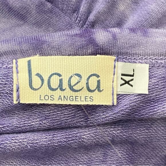 Baea Purple Tie Dye Long Sleeve Babydoll Shirt Women’s Size XL New With Tags - Picture 6 of 9